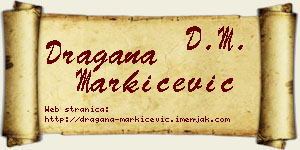 Dragana Markićević vizit kartica